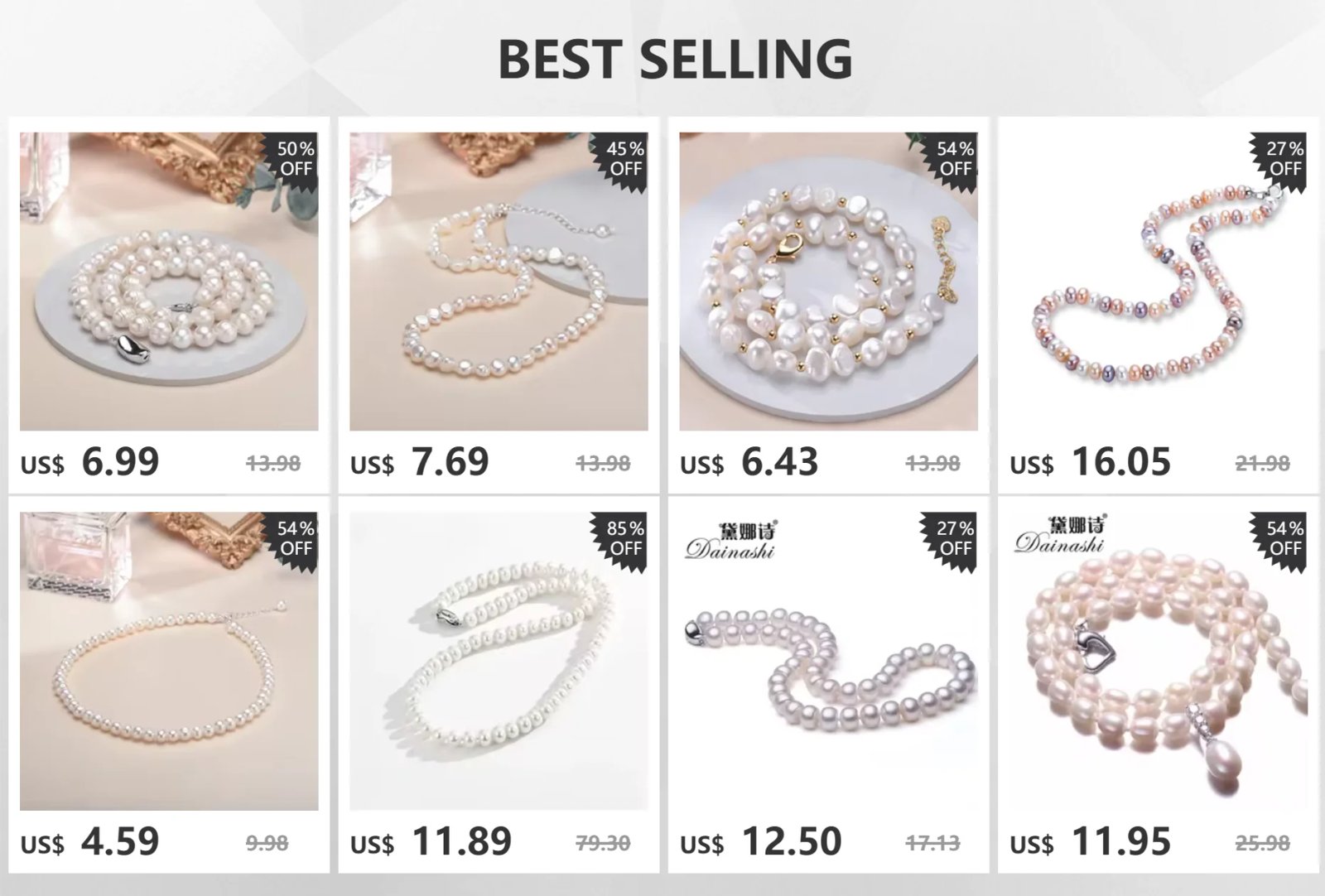 Colliers de perles de culture d'eau douce blanches véritables pour femmes et filles, cadeau en argent Sterling 925, collier de perles baroques pour femmes, nouvelle collection Colliers de perles de culture d'eau douce blanches véritables pour femmes et filles, cadeau en argent Sterling 925, collier de perles baroques pour femmes, nouvelle collection