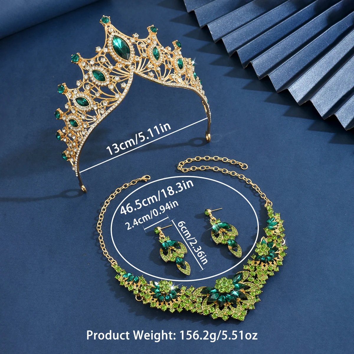 Ensemble de bijoux pour femmes, collier et boucles d'oreilles, couronne, Design à la mode, adapté aux cadeaux de mariage, de fête et de Festival