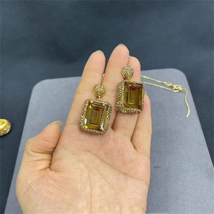 Ensemble de bijoux en Quartz 4 en 1, Zultanite à couleur changeante, bracelet et collier, cristal diaspore, pierre du soudan pour femmes, cadeau de fête turque