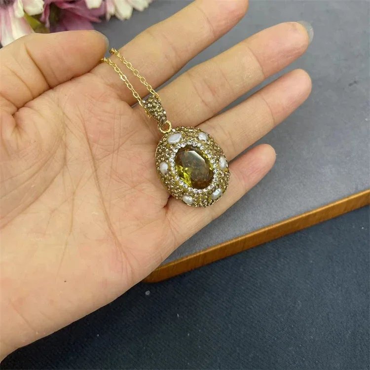 Ensemble de bijoux en Quartz 4 en 1, Zultanite à couleur changeante, bracelet et collier, cristal diaspore, pierre du soudan pour femmes, cadeau de fête turque