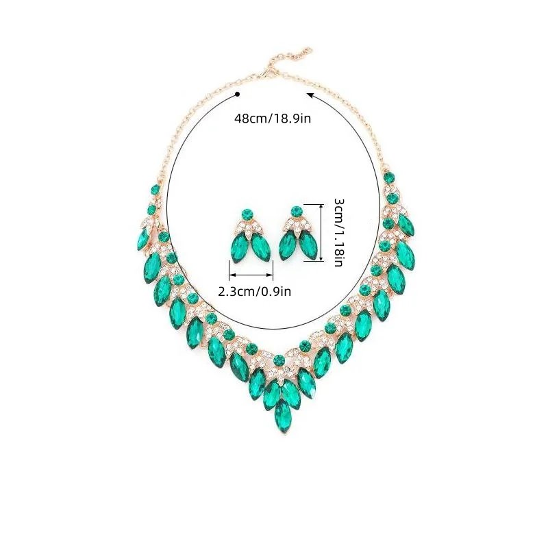 Ensemble de bijoux en métal pour femmes, 3 pièces, collier et boucles d'oreilles réglables, bijoux de jour pour filles, bijoux de fête de mariage