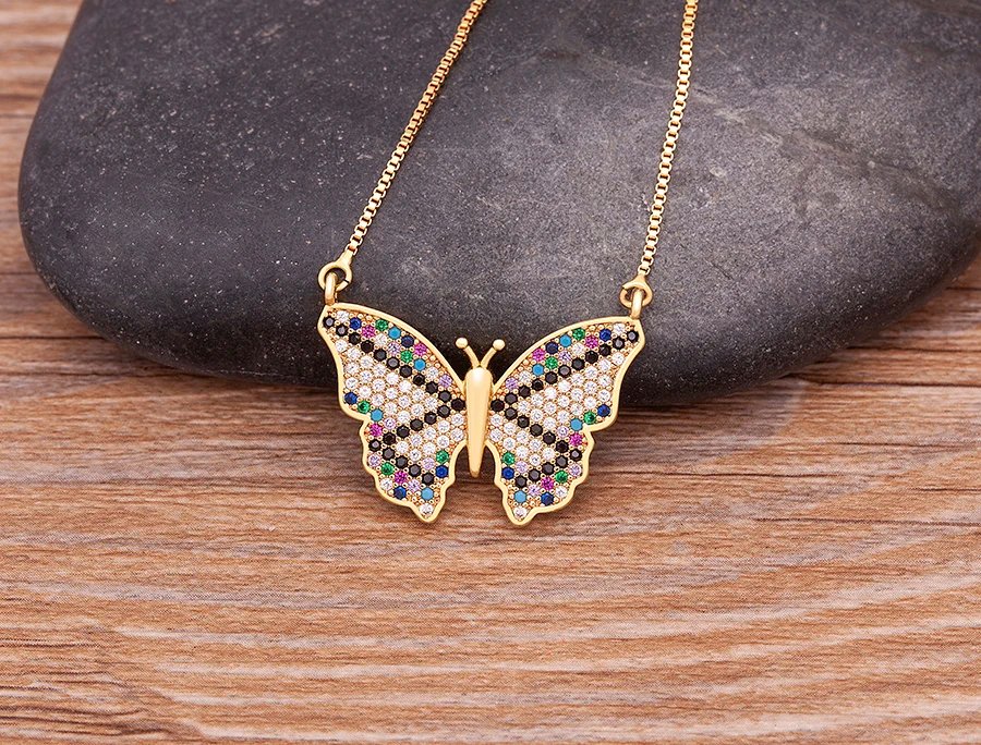 Nidin Design de mode chanceux papillon pendentif femme strass brillant déclaration cristal collier ras du cou pour femme cadeau de mariage Nidin Design de mode chanceux papillon pendentif femme strass brillant déclaration cristal collier ras du cou pour femme cadeau de mariage