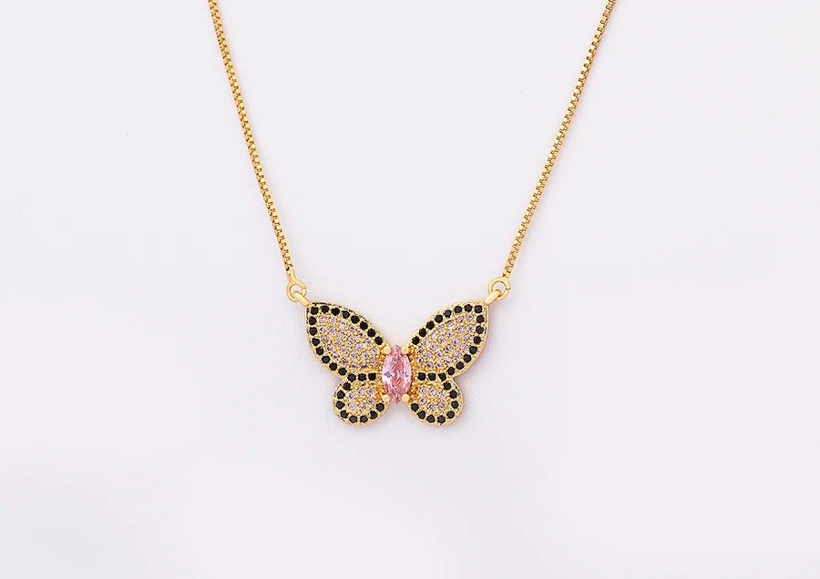 Nidin Design de mode chanceux papillon pendentif femme strass brillant déclaration cristal collier ras du cou pour femme cadeau de mariage Nidin Design de mode chanceux papillon pendentif femme strass brillant déclaration cristal collier ras du cou pour femme cadeau de mariage