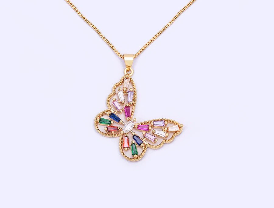 Nidin Design de mode chanceux papillon pendentif femme strass brillant déclaration cristal collier ras du cou pour femme cadeau de mariage Nidin Design de mode chanceux papillon pendentif femme strass brillant déclaration cristal collier ras du cou pour femme cadeau de mariage