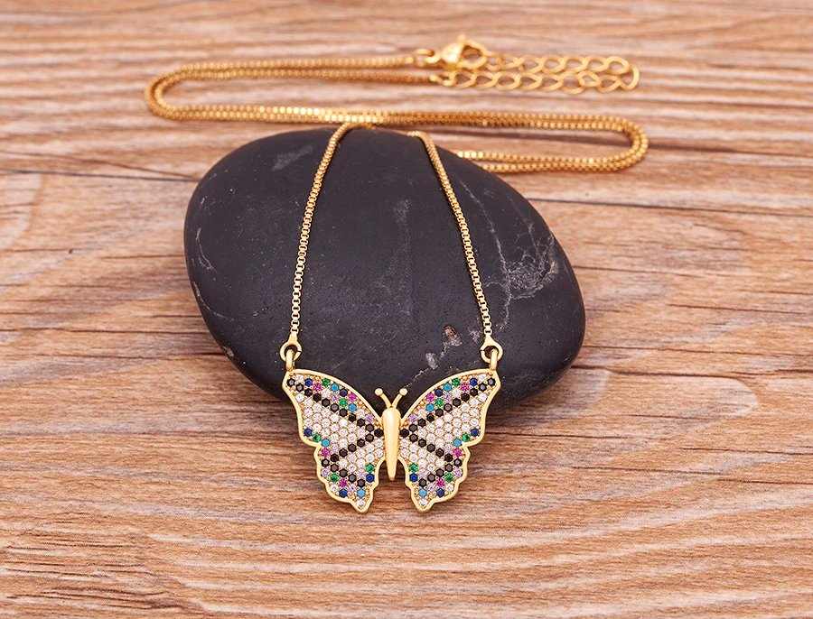 Nidin Design de mode chanceux papillon pendentif femme strass brillant déclaration cristal collier ras du cou pour femme cadeau de mariage Nidin Design de mode chanceux papillon pendentif femme strass brillant déclaration cristal collier ras du cou pour femme cadeau de mariage
