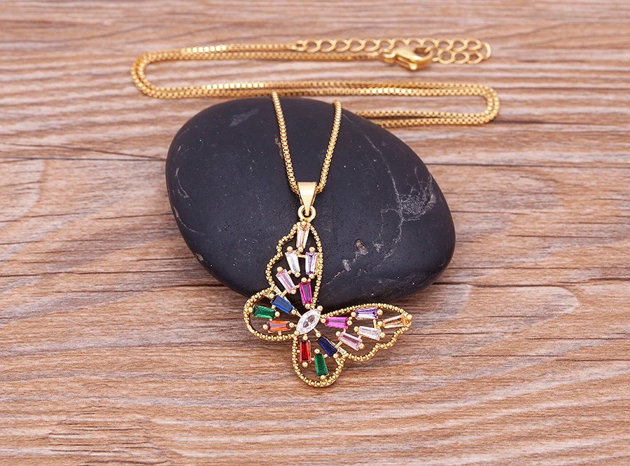Nidin Design de mode chanceux papillon pendentif femme strass brillant déclaration cristal collier ras du cou pour femme cadeau de mariage Nidin Design de mode chanceux papillon pendentif femme strass brillant déclaration cristal collier ras du cou pour femme cadeau de mariage