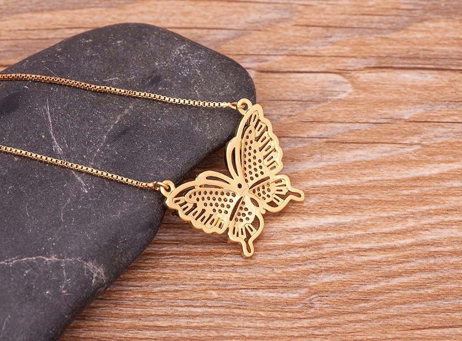 Nidin Design de mode chanceux papillon pendentif femme strass brillant déclaration cristal collier ras du cou pour femme cadeau de mariage Nidin Design de mode chanceux papillon pendentif femme strass brillant déclaration cristal collier ras du cou pour femme cadeau de mariage