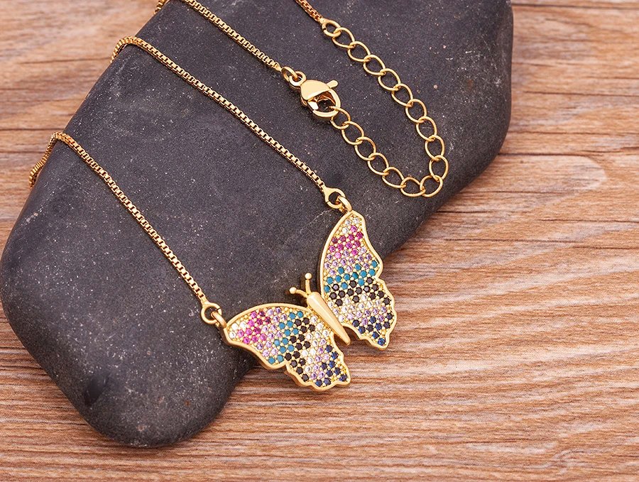 Nidin Design de mode chanceux papillon pendentif femme strass brillant déclaration cristal collier ras du cou pour femme cadeau de mariage Nidin Design de mode chanceux papillon pendentif femme strass brillant déclaration cristal collier ras du cou pour femme cadeau de mariage