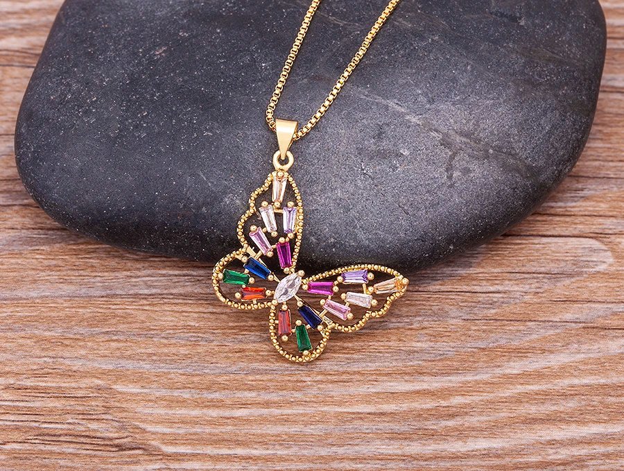 Nidin Design de mode chanceux papillon pendentif femme strass brillant déclaration cristal collier ras du cou pour femme cadeau de mariage Nidin Design de mode chanceux papillon pendentif femme strass brillant déclaration cristal collier ras du cou pour femme cadeau de mariage