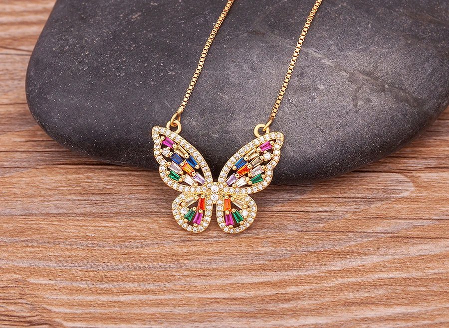 Nidin Design de mode chanceux papillon pendentif femme strass brillant déclaration cristal collier ras du cou pour femme cadeau de mariage Nidin Design de mode chanceux papillon pendentif femme strass brillant déclaration cristal collier ras du cou pour femme cadeau de mariage