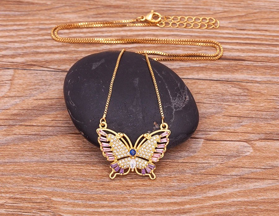 Nidin Design de mode chanceux papillon pendentif femme strass brillant déclaration cristal collier ras du cou pour femme cadeau de mariage Nidin Design de mode chanceux papillon pendentif femme strass brillant déclaration cristal collier ras du cou pour femme cadeau de mariage